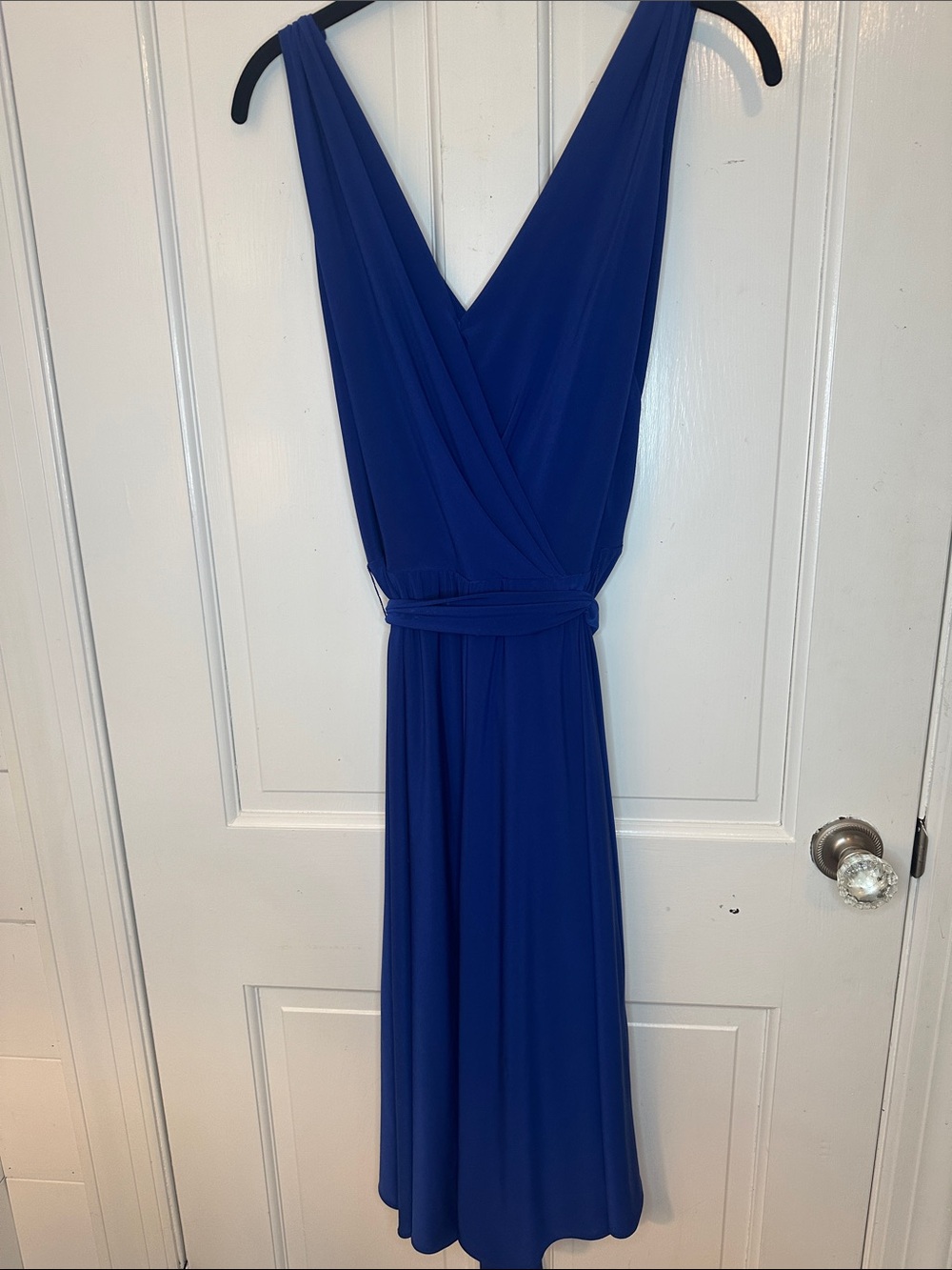 Lauren Ralph Lauren Royal Blue Midi Wrap Dress size 6 EUC